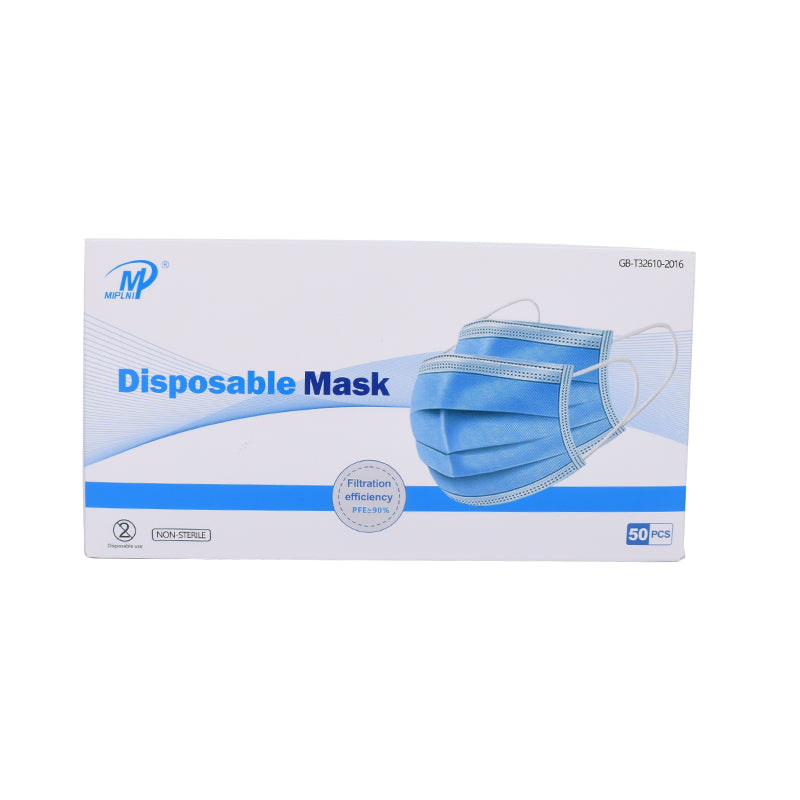 Original4u MIPLNI 50 PCS Disposable Face Mask 3Ply Non Medical