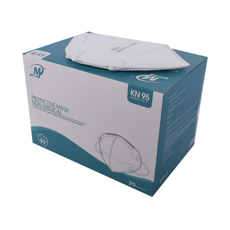 Original4u MIPLNI 20 PCS 5Layers kn95 Breathable Disposable Respirator Face Mask Non Medical Cover