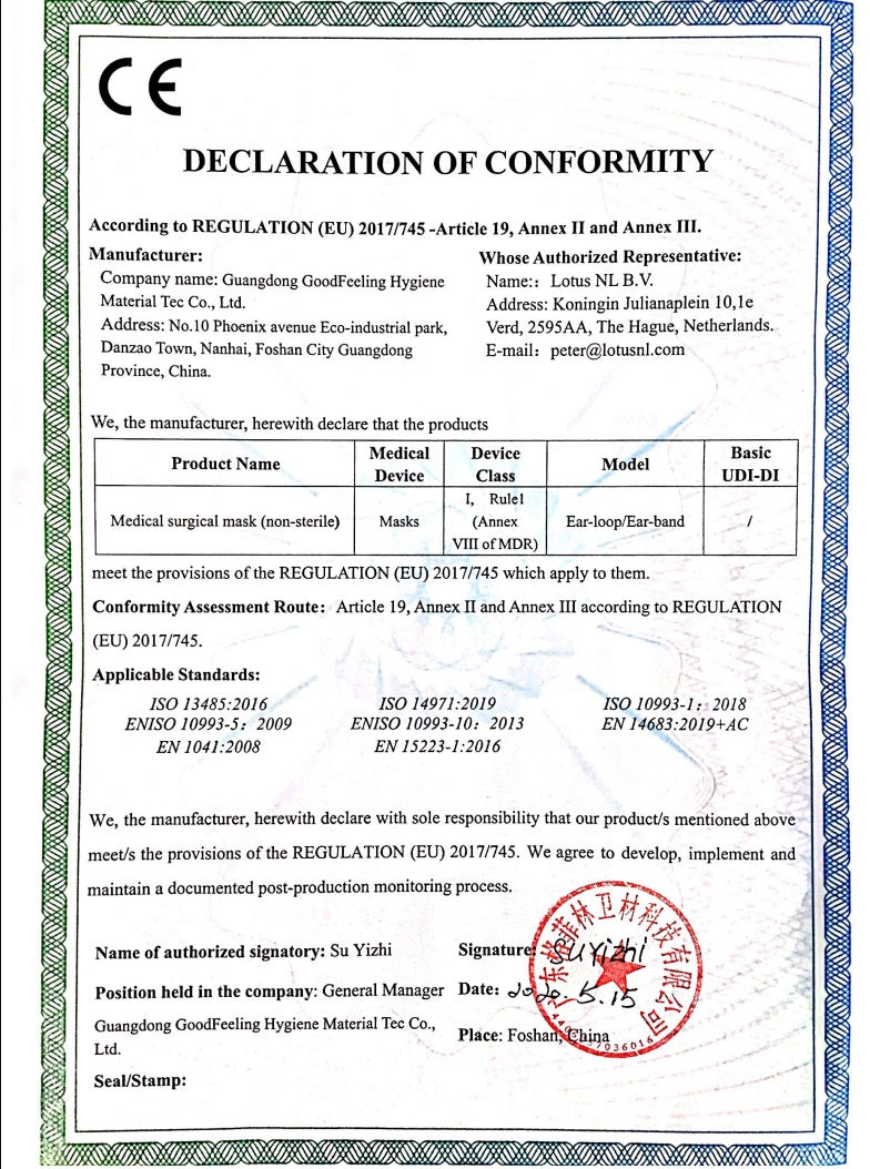 50 PCS BLACK Color 3-PLY Medical Surgical disposable Earloop Face Mask Mouth & Nose Protector CE Approved FDA 510K