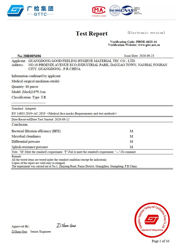 50 PCS BLACK Color 3-PLY Medical Surgical disposable Earloop Face Mask Mouth & Nose Protector CE Approved FDA 510K