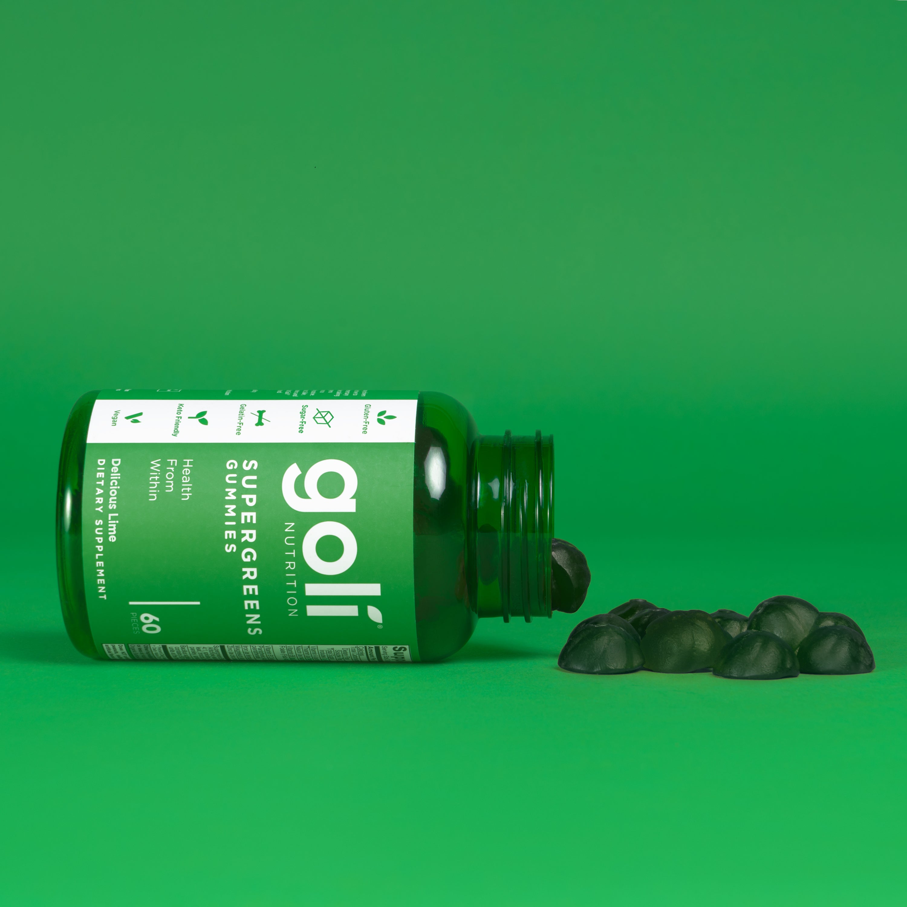 Goli Supergreens Gummies 60 Pieces Expiration date 05-2023