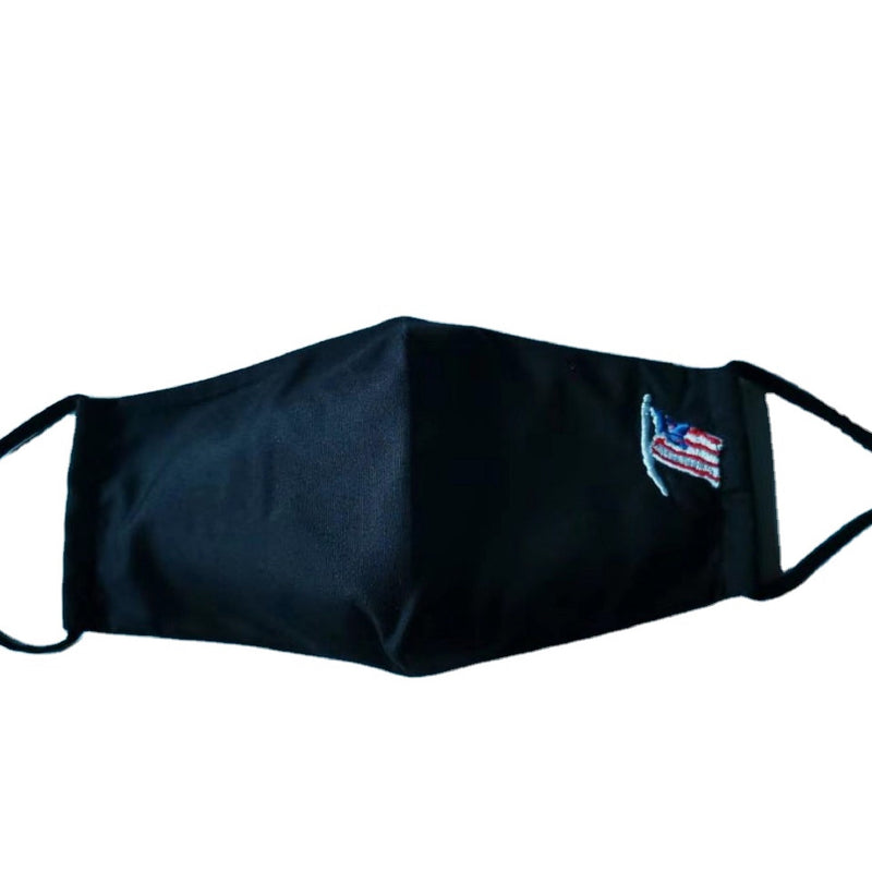 American Flag embroidered Face Mask For Adults unisex - Reusable & Washable - 100% Catton with Filter Pocket + 1 Free Filter
