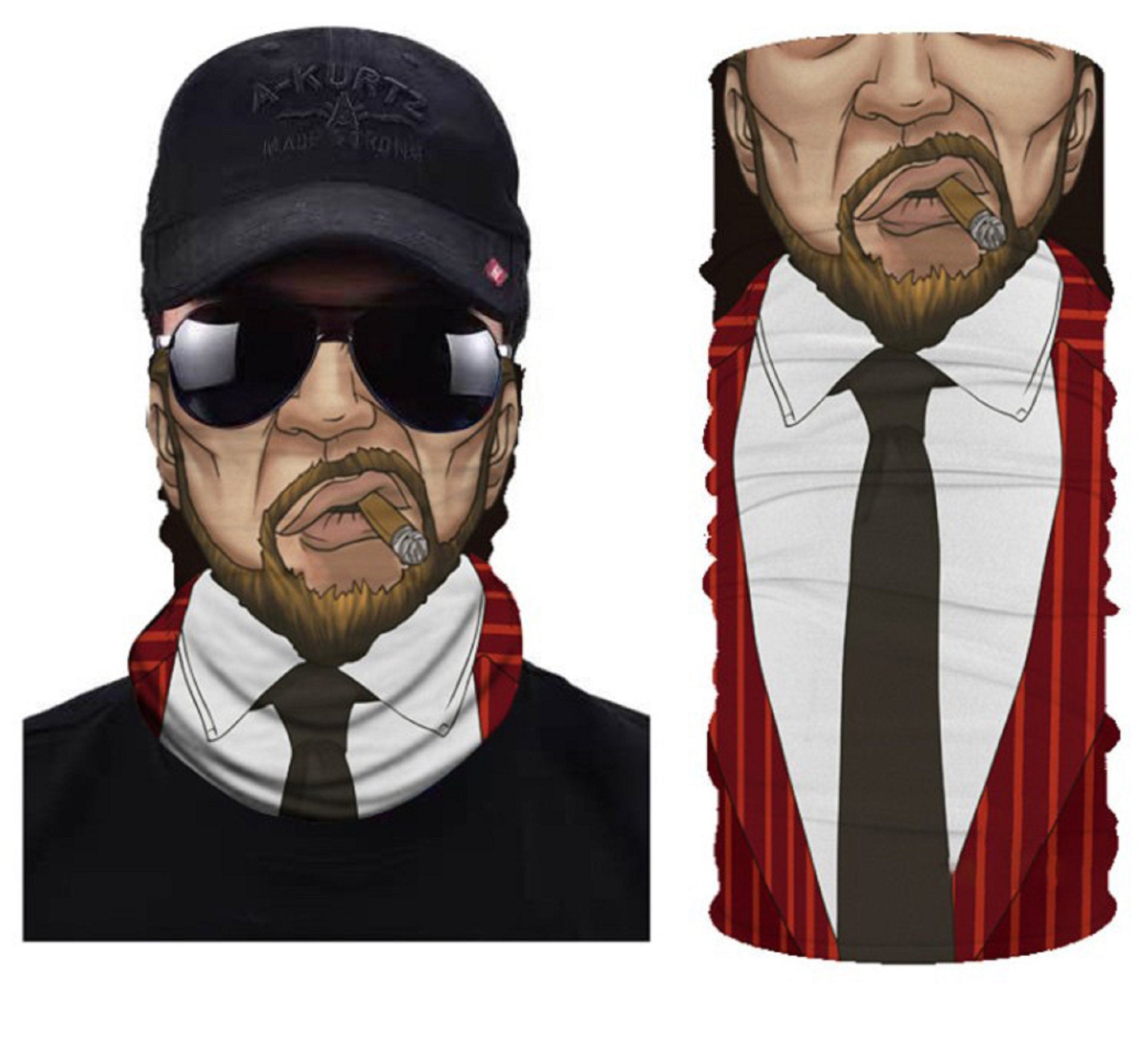 Original4u Neck Gaiter Breathable Face Cover Bandana Face Mask for Men Women 3D Print Head Wrap Scarf Headwear Multi-Purpose