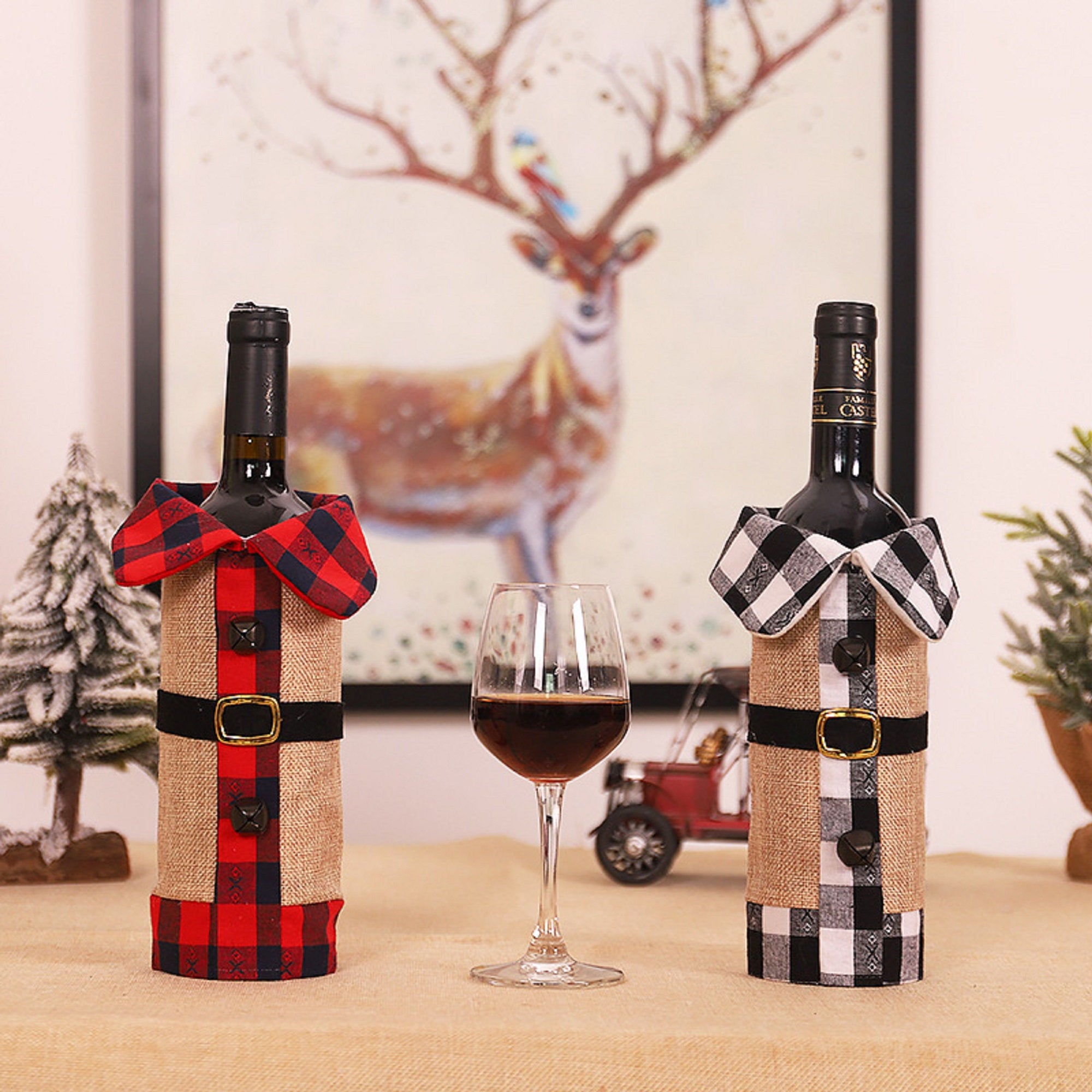 Christmas jumper wine hot sale bottle holder