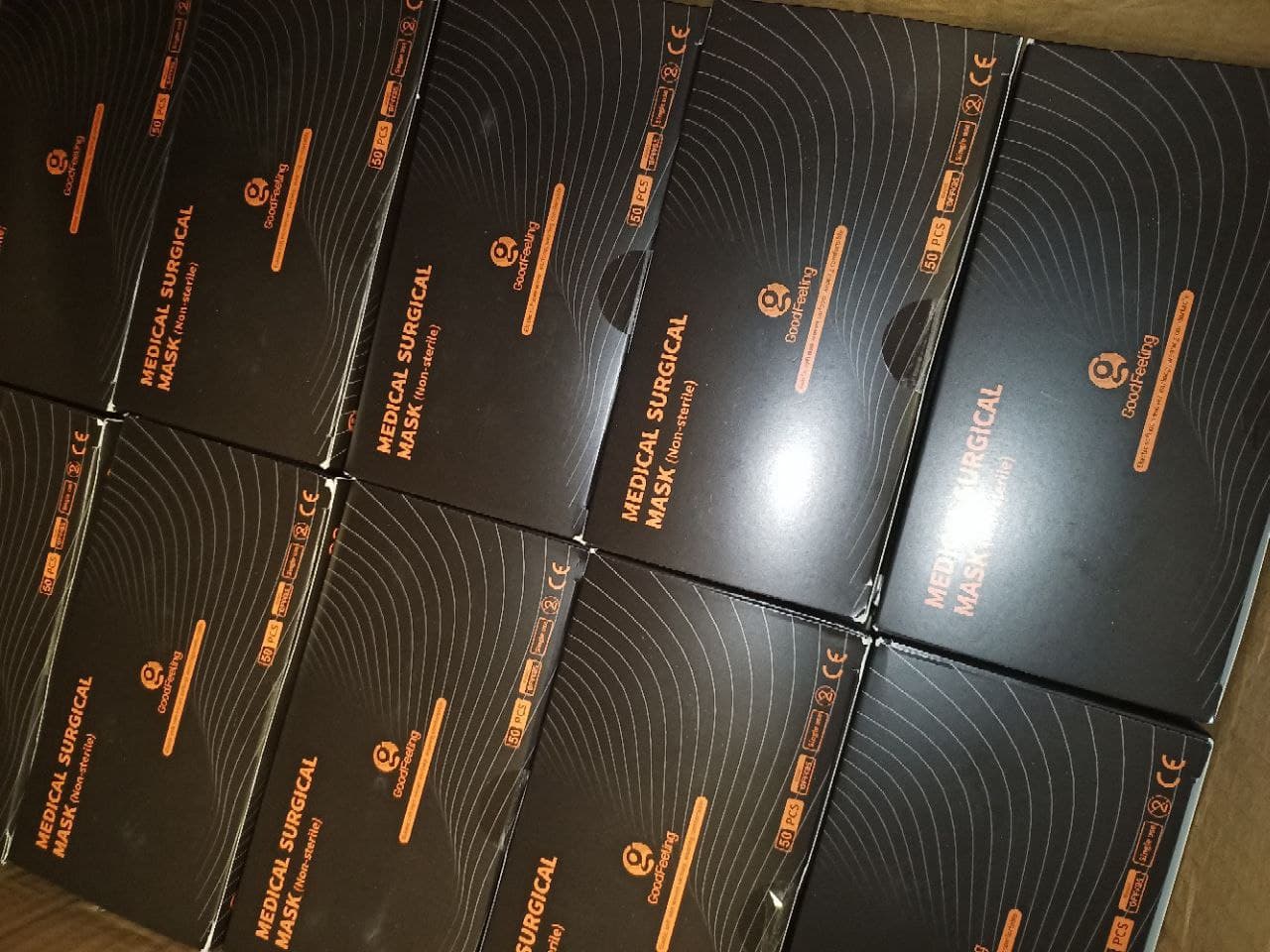 50 PCS BLACK Color 3-PLY Medical Surgical disposable Earloop Face Mask Mouth & Nose Protector CE Approved FDA 510K