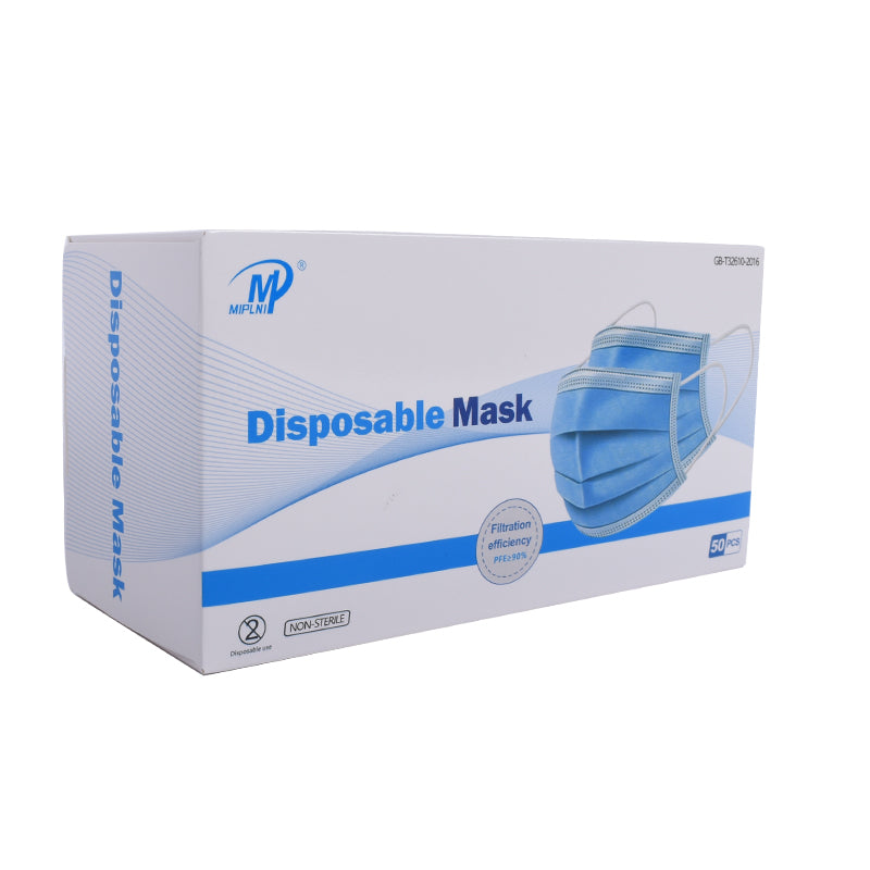 Original4u MIPLNI 50 PCS Disposable Face Mask 3Ply Non Medical