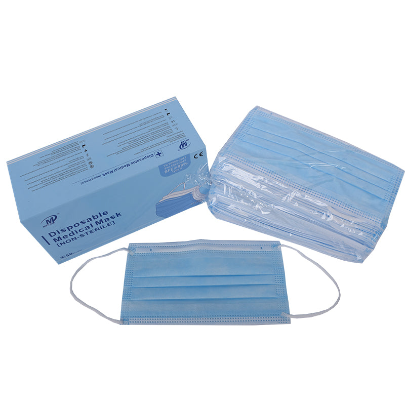 MIPLNI - 50 pcs Level II Face Mask Medical Surgical Dental Disposable
