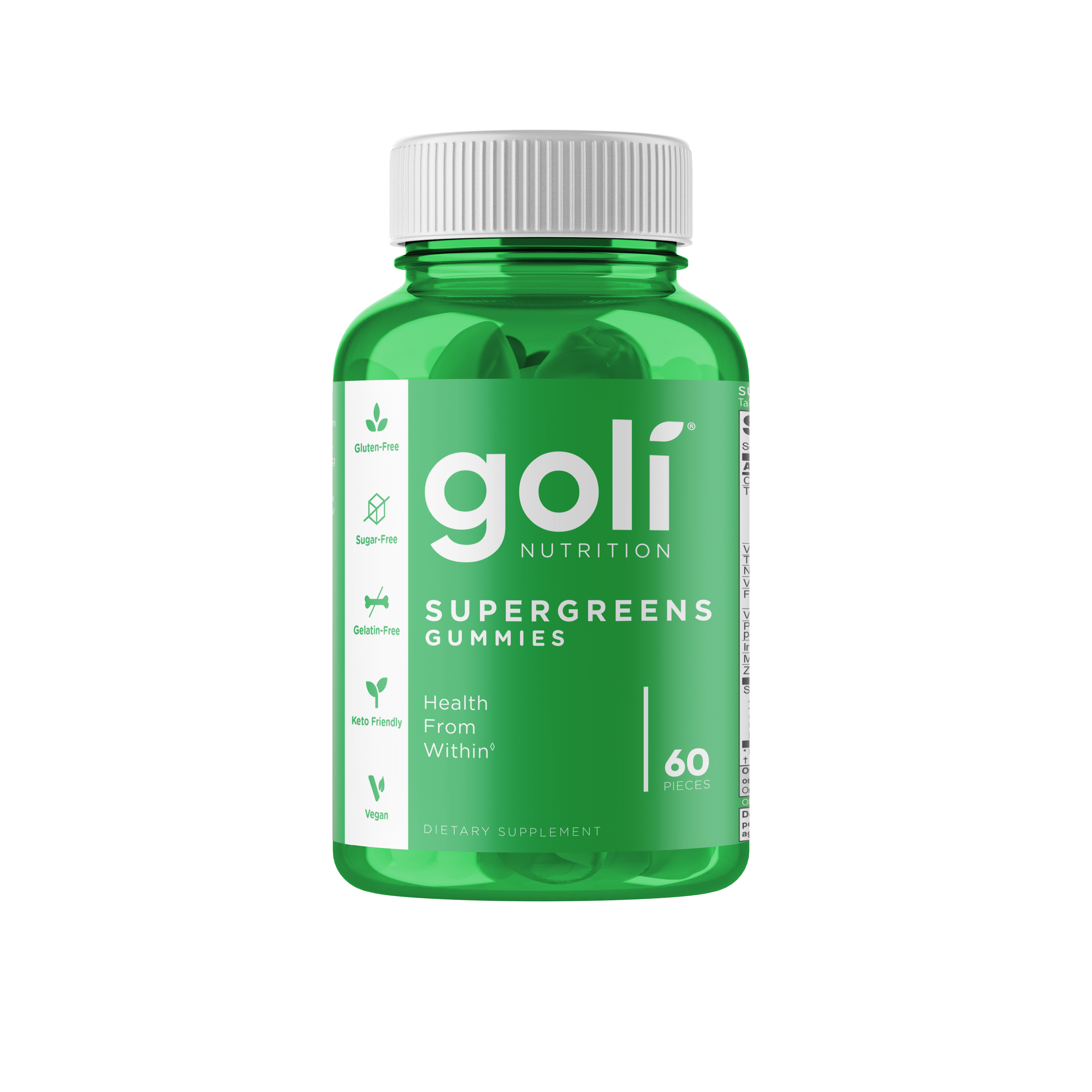 Goli Supergreens Gummies 60 Pieces Expiration date 05-2023