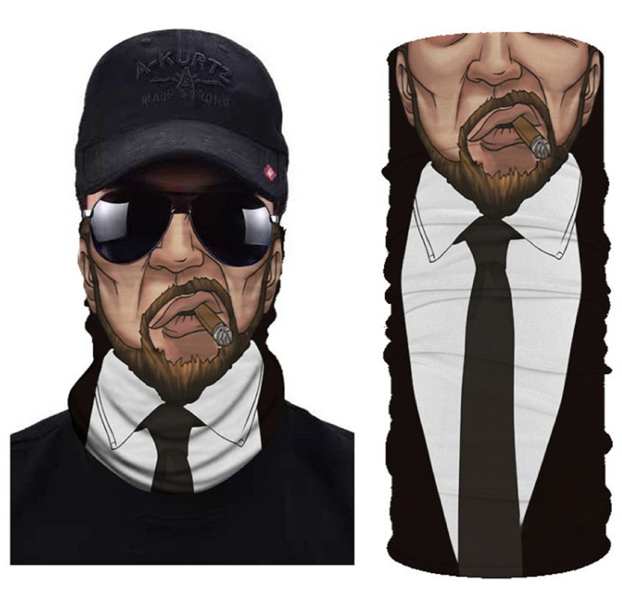 Original4u Neck Gaiter Breathable Face Cover Bandana Face Mask for Men Women 3D Print Head Wrap Scarf Headwear Multi-Purpose