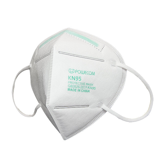 Powecom KN95 Protective Respirator Ear Loop Face Mask Standard GB2626-2019