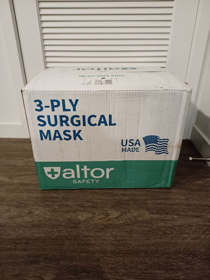 ALTOR 3PLY SURGICAL DISPOSABLE MASKS 99% BFE - ASTM LEVEL 1 - FDA Approved - 50 Pieces - 62212 - MADE IN USA ✅