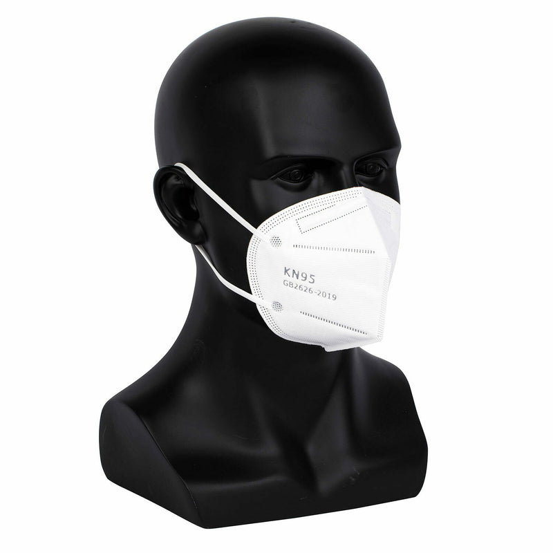10 Pcs KN95 5-Ply Disposable Safety Face Mask KN-95 For Men and Women - White