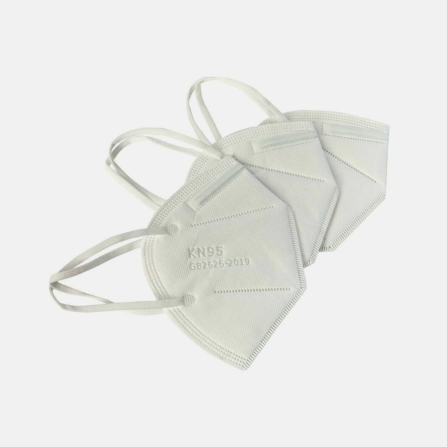 10 Pcs KN95 5-Ply Disposable Safety Face Mask KN-95 For Men and Women - White